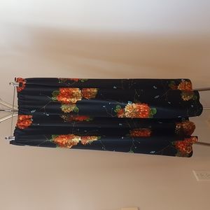 Floral Design Vintage Maxi Skirt